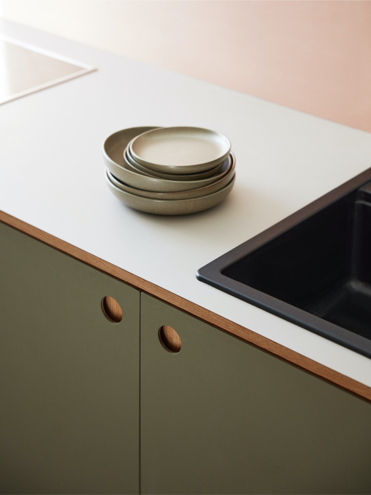 BASIS kitchen in Olive green