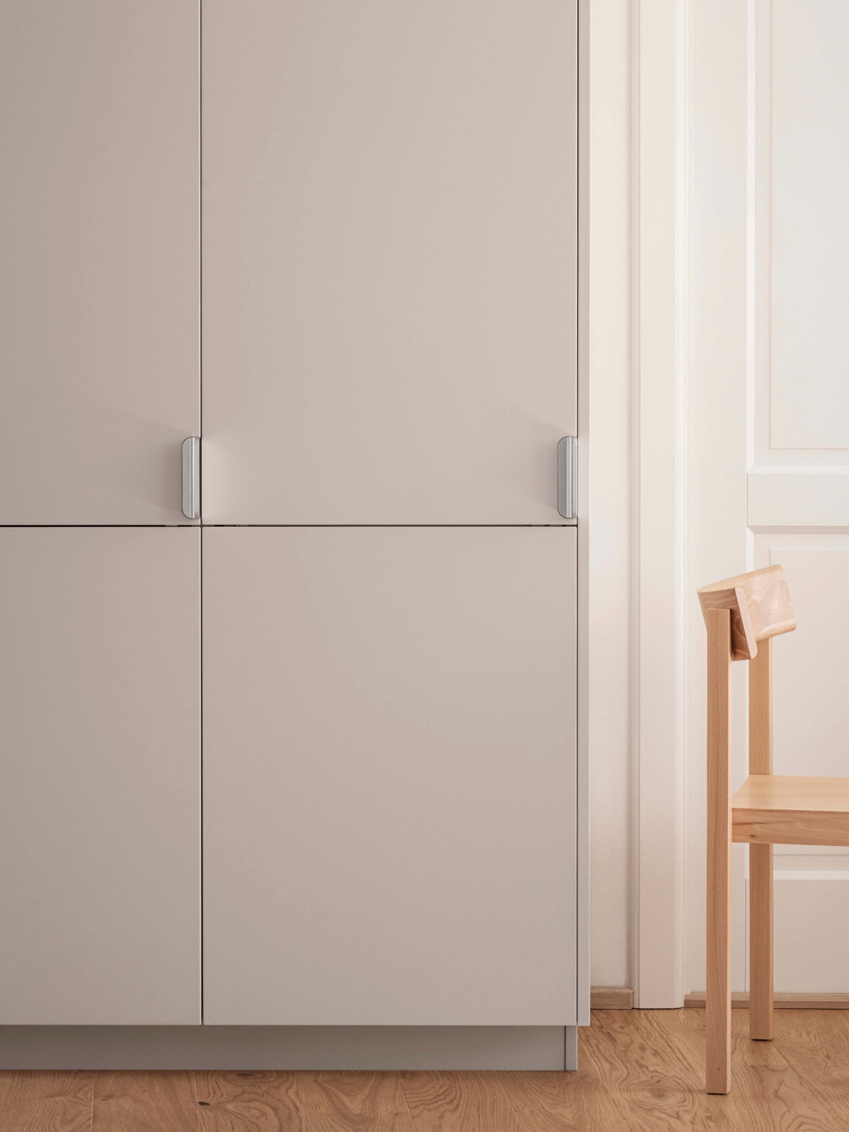 White UNIT cabinet doors for high cabinet