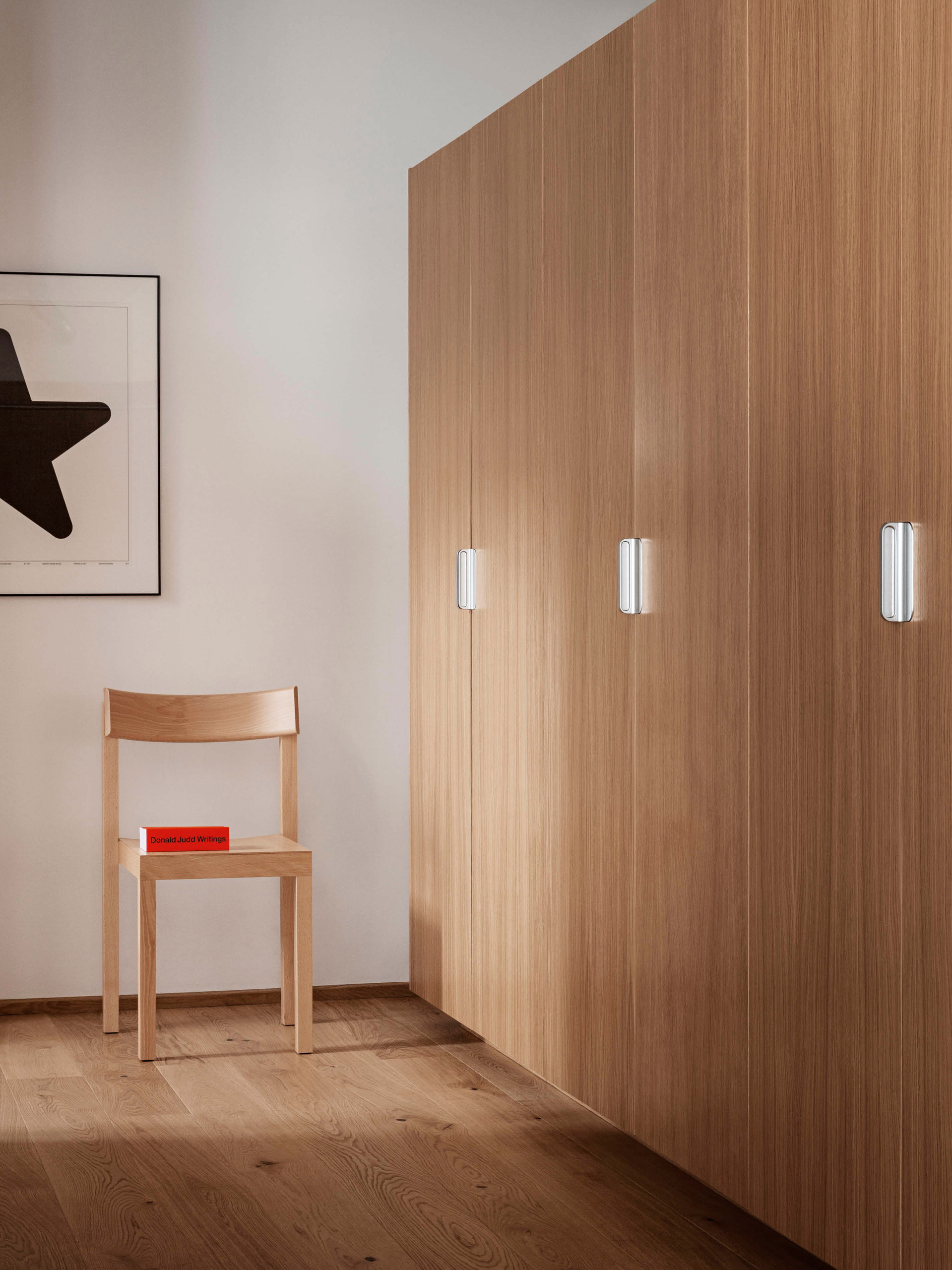 Light wood doors for tall cabinets