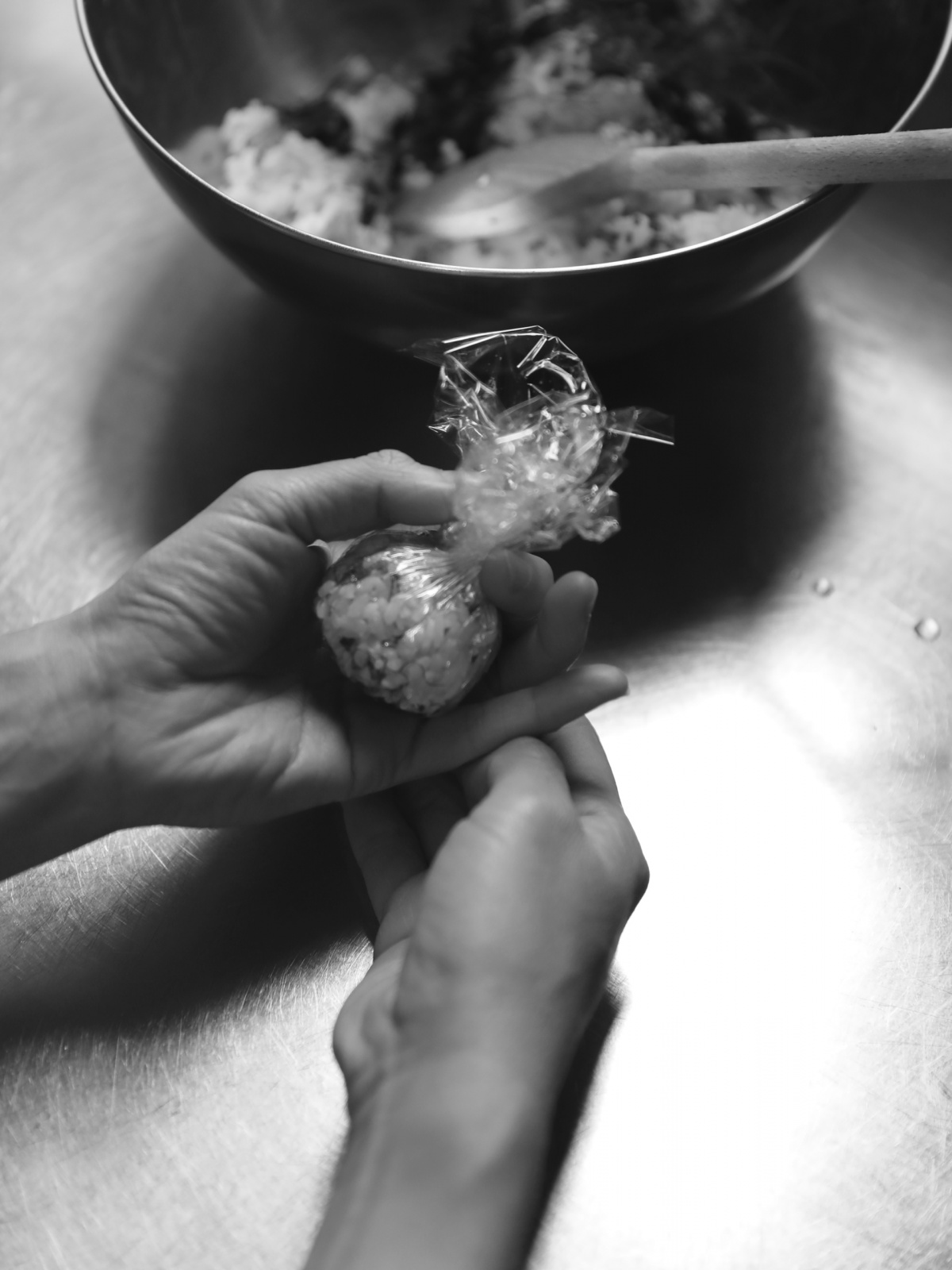 Cracking raw eggs in a bowl